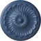 Ekena Millwork Flower Spiral Ceiling Medallion (Fits Canopies up to 2"), Hnd-Painted Americana, 12 1/4"OD x 2 1/4"P CM12FLAMF - alternate 1